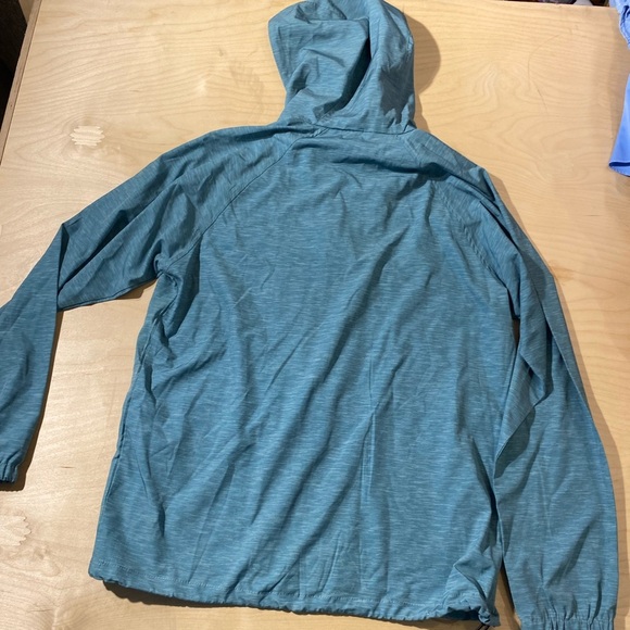 Ocean Coast Men's Teal Hooded Jacket Large (LW) - Picture 10 of 11